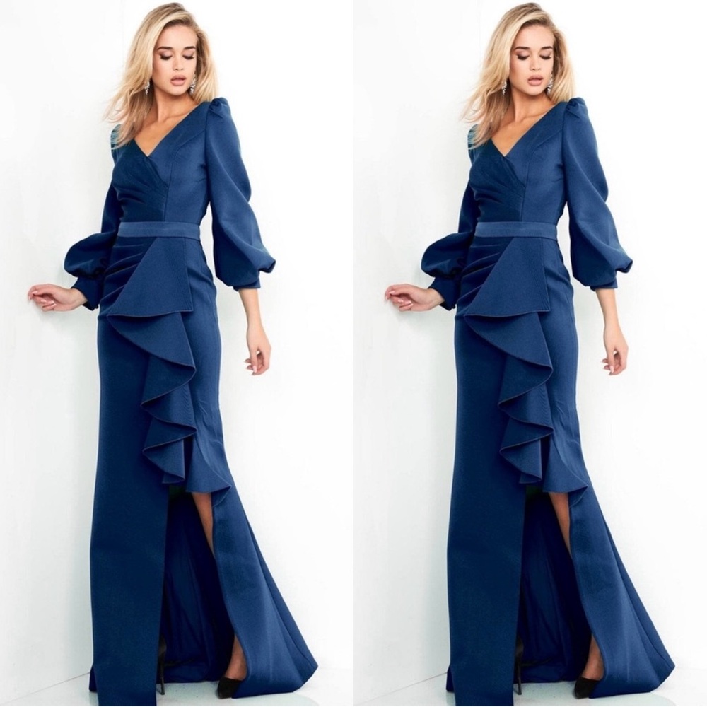 Jovani Elegant Blue Evening Gown